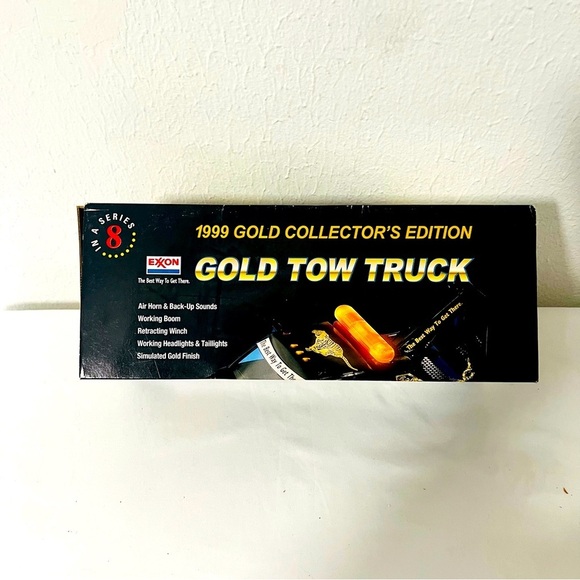 1999 EXXON GOLD COLLECTOR'S EDITION GOLD TOW TRUCK NIB VINTAGE - Picture 2 of 6